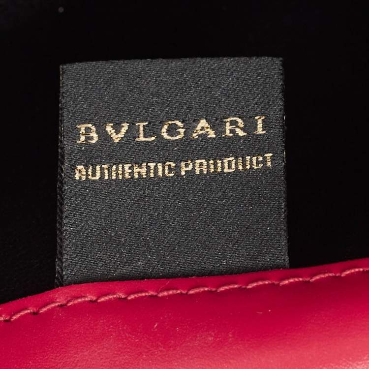 Pre Owned Bvlgari Fuchsia Patent and Leather East West Serpenti Forever Crossbody Bag