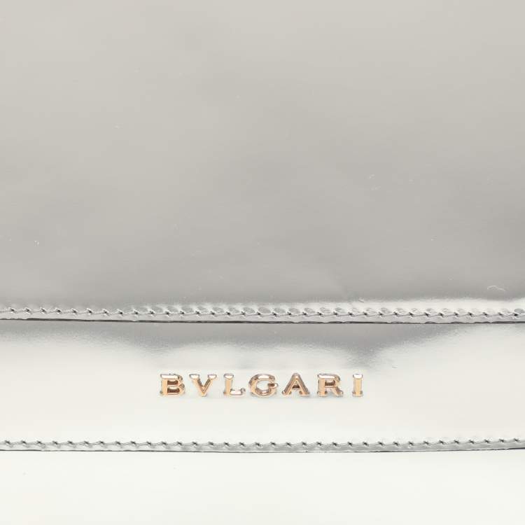 Pre Owned Bvlgari Mirror Leather Large Serpenti Forever Shoulder Bag
