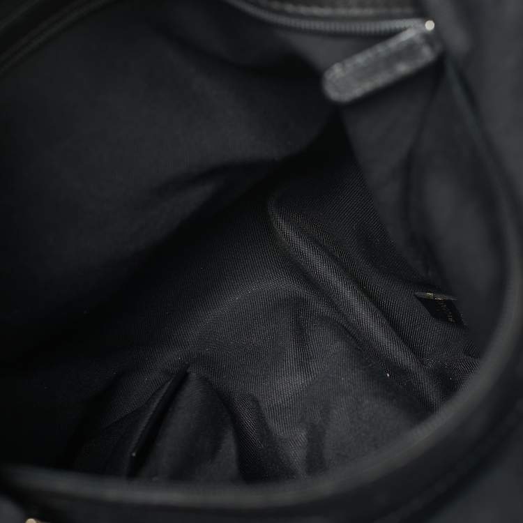 Pre Owned Bvlgari Black Canvas and Leather Leoni Shoulder Bag