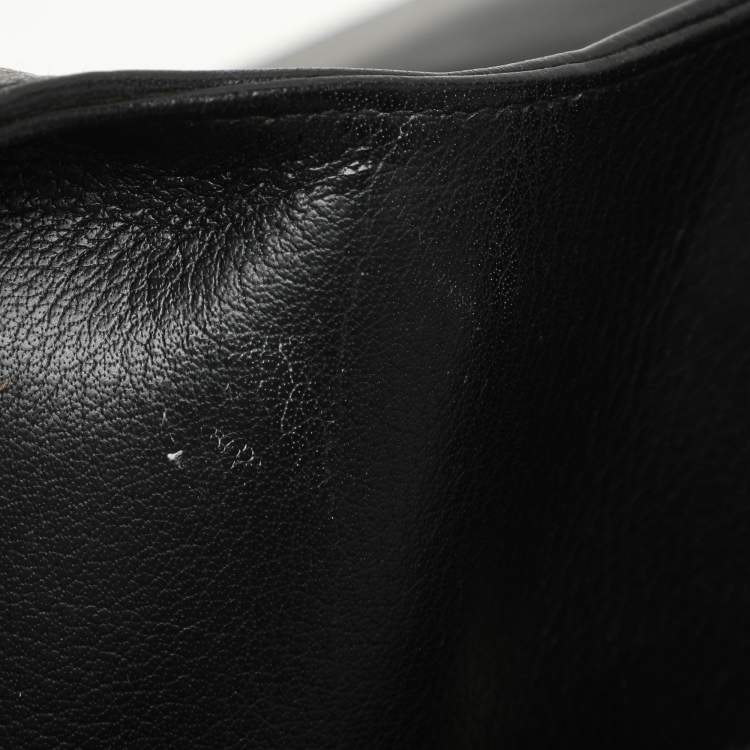 Pre Owned Bvlgari Black Leather Chandra Hobo