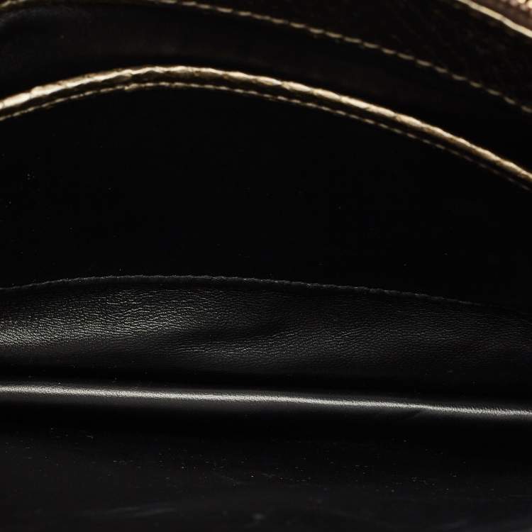 Pre Owned Bvlgari Olive Green Medium Serpenti Forever Flap Shoulder Bag