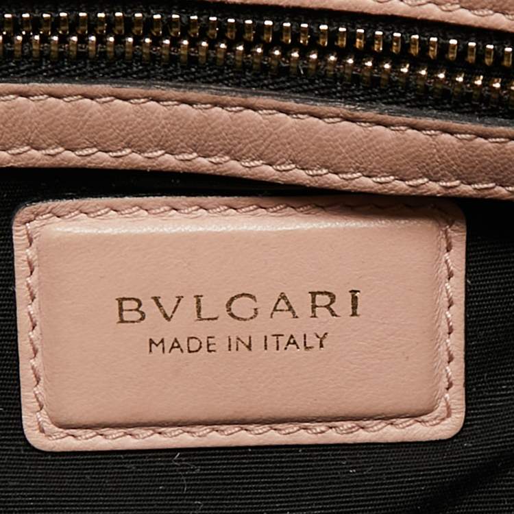 Pre Owned Bvlgari Tri Color Leather and Kurung Serpenti Scaglie Tote