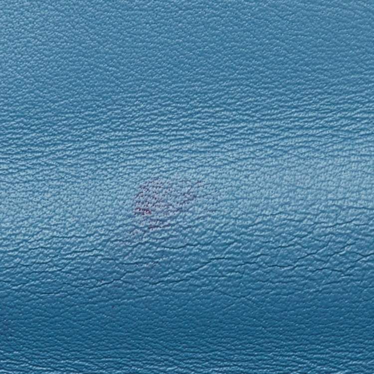 Pre Owned Bvlgari Light Blue Quilted Leather Mini Serpenti Cabochon Shoulder Bag