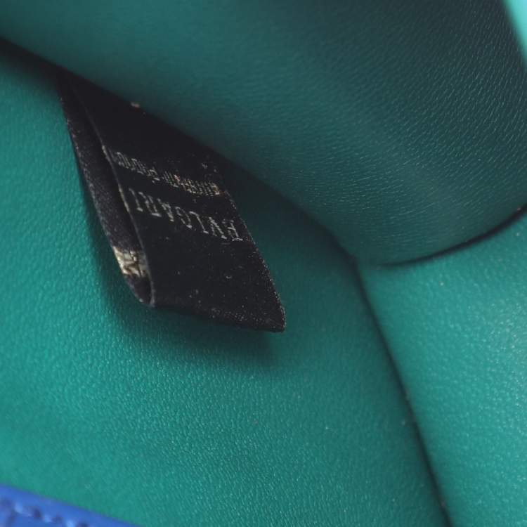 Pre Owned Bvlgari Blue Stingray and Leather Serpenti Forever Shoulder Bag