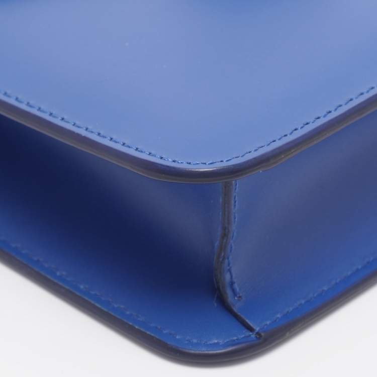 Pre Owned Bvlgari Blue Stingray and Leather Serpenti Forever Shoulder Bag