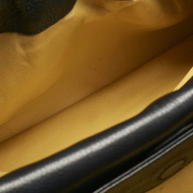 Pre Owned Bvlgari Black Leather Twist Tote