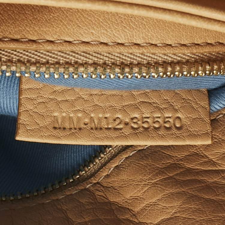 Pre Owned Bvlgari Tan Leather Monete Shoulder Bag