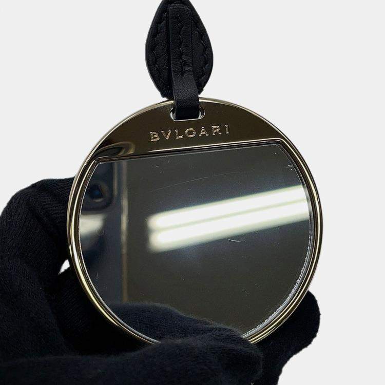 Pre Owned Bvlgari Serpenti Shoulder Bag Black/Gold Leather