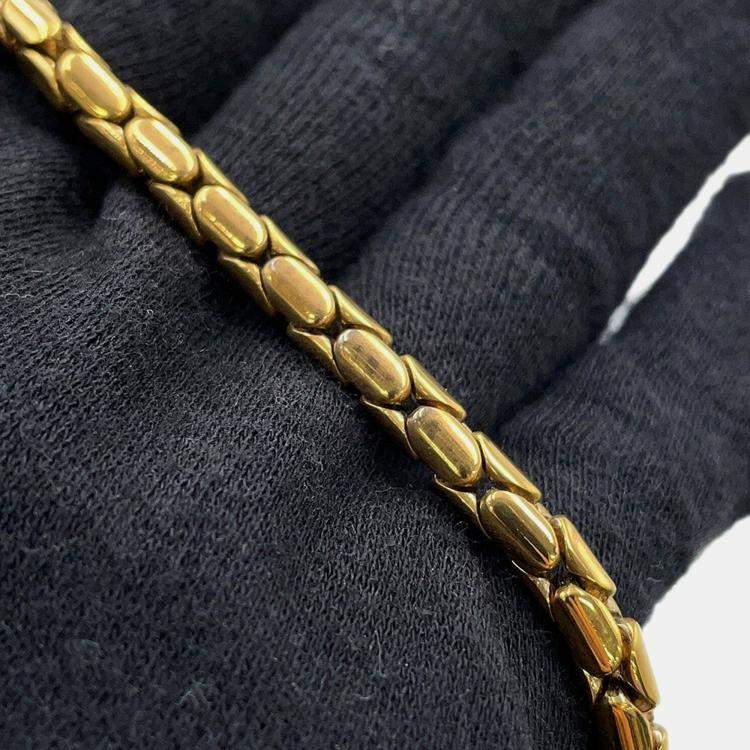 Pre Owned Bvlgari Serpenti Shoulder Bag Black/Gold Leather