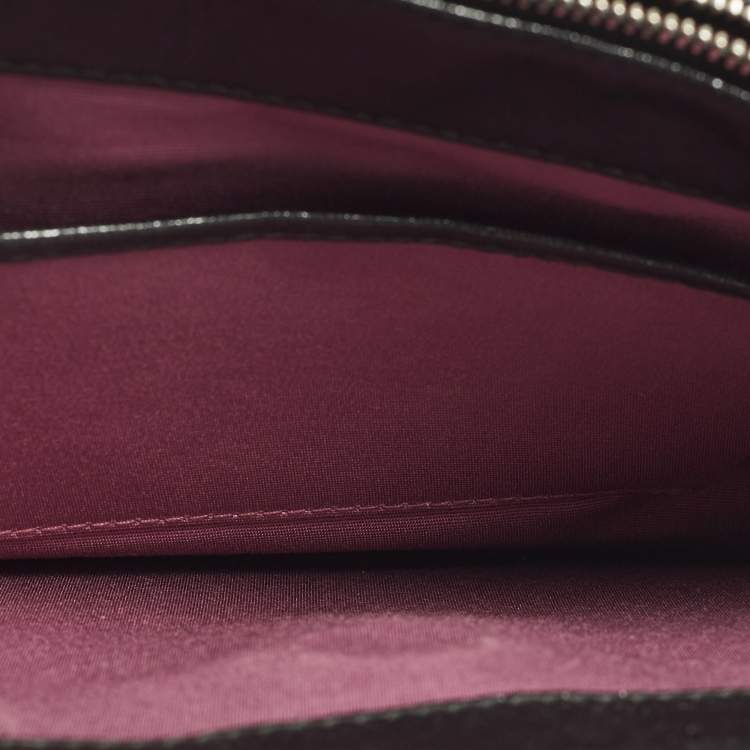 Pre Owned Bvlgari Serpenti Forever Medium Black Mixed Leather Shoulder Bag