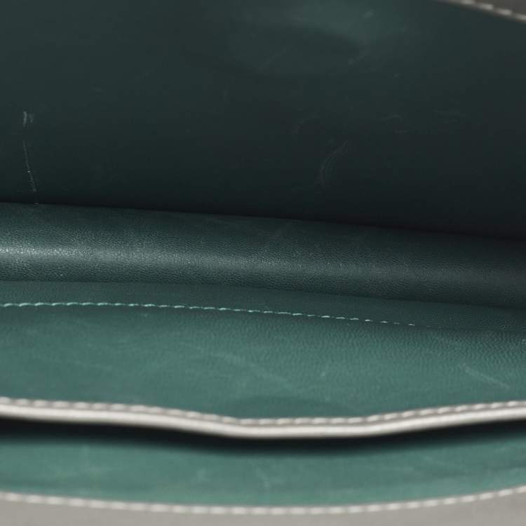 Pre Owned Bvlgari Serpenti Forever Medium Two Tone Grey Leather and Stingray Shoulder Bag