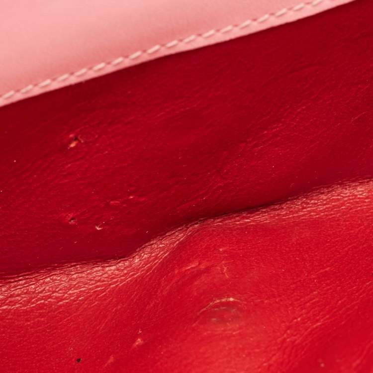 مملوكة مسبقًا Bvlgari Serpenti Forever Pink Leather French Wallet