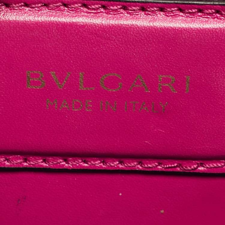 Pre Owned Bvlgari Serpenti Forever Small Pink Leather Shoulder Bag