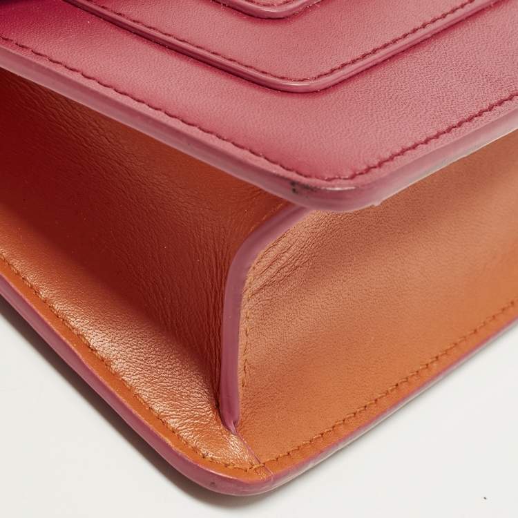 Pre Owned Bvlgari Serpenti Forever Mini Pink Leather Shoulder Bag