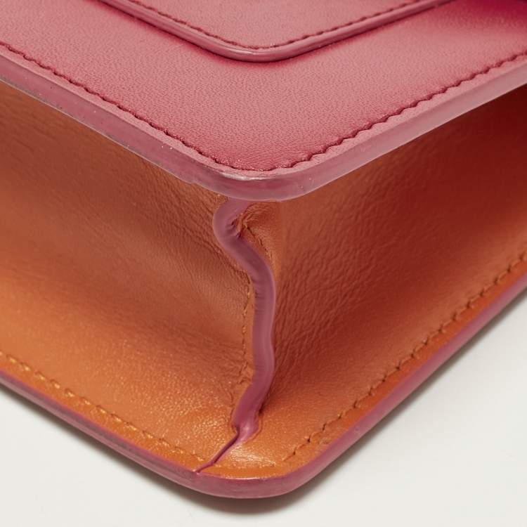 Pre Owned Bvlgari Serpenti Forever Mini Pink Leather Shoulder Bag