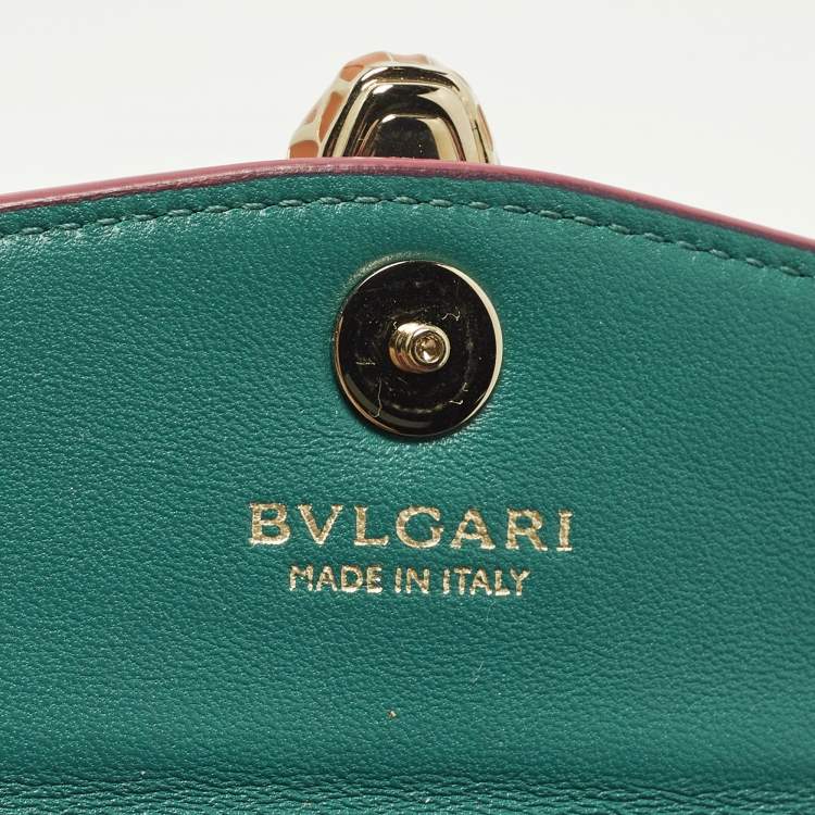 Pre Owned Bvlgari Serpenti Forever Mini Pink Leather Shoulder Bag