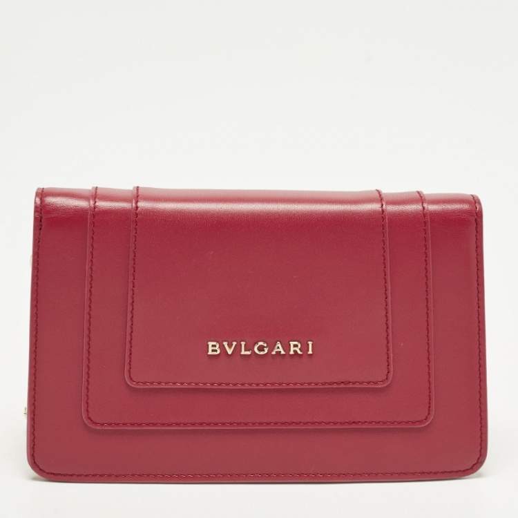 Pre Owned Bvlgari Serpenti Forever Mini Pink Leather Shoulder Bag