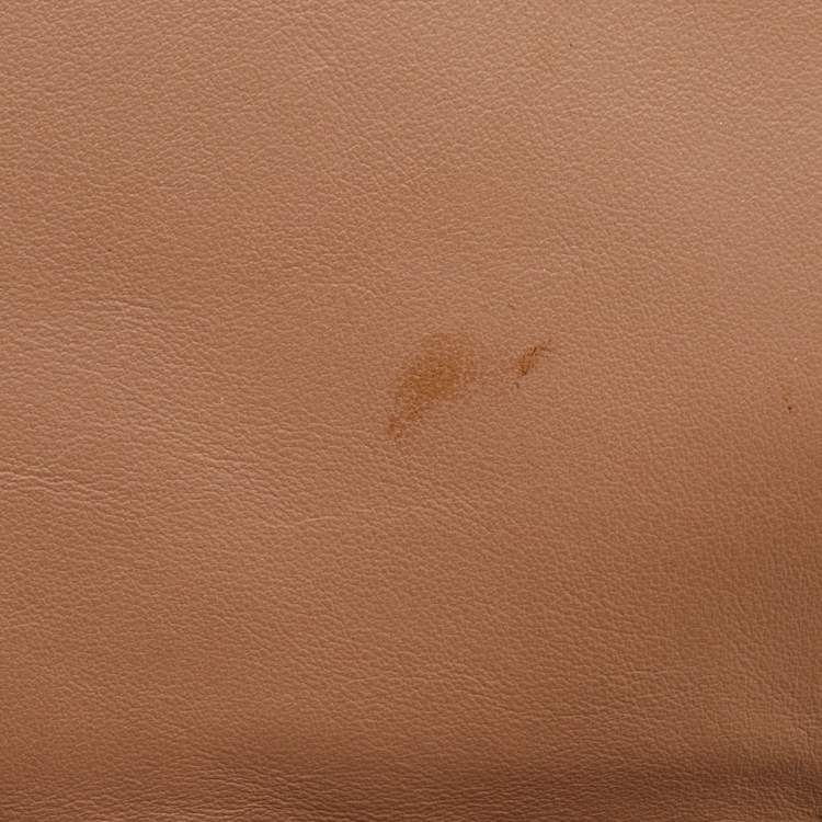 Pre Owned Bvlgari Duet Brown/Beige Leather and Snakeskin Top Handle Bag