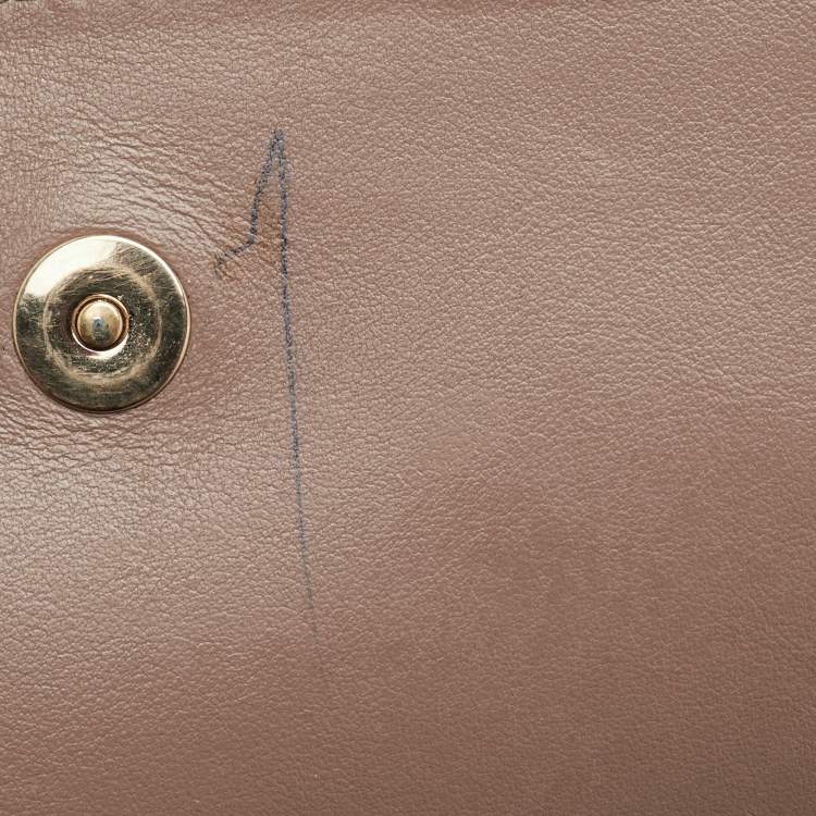 Pre Owned Bvlgari Duet Brown/Beige Leather and Snakeskin Top Handle Bag