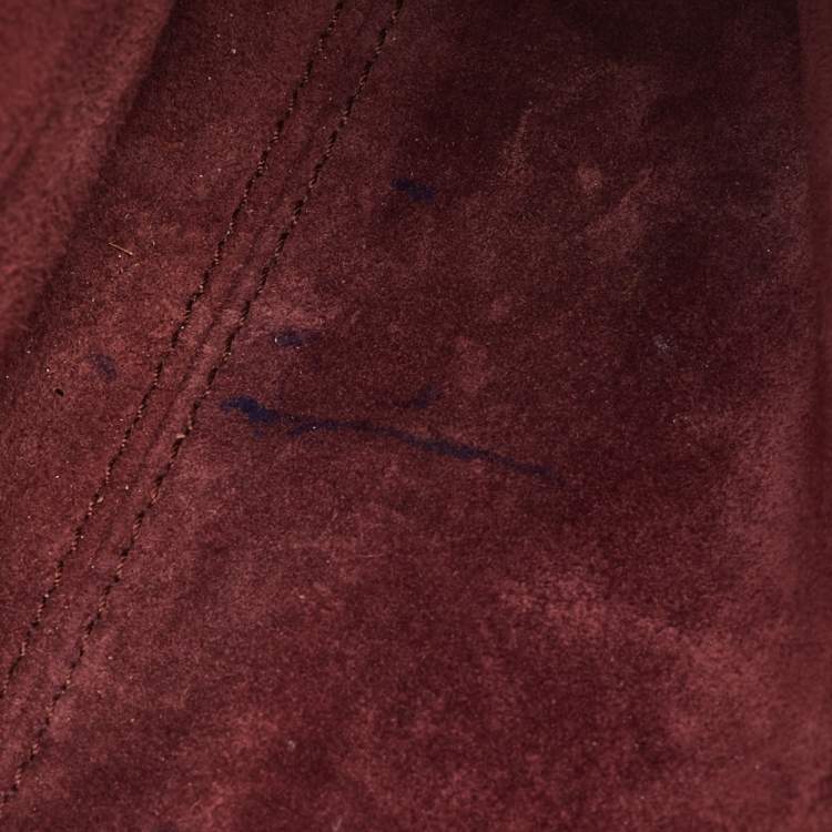 Pre Owned Bvlgari Duet Brown/Beige Leather and Snakeskin Top Handle Bag