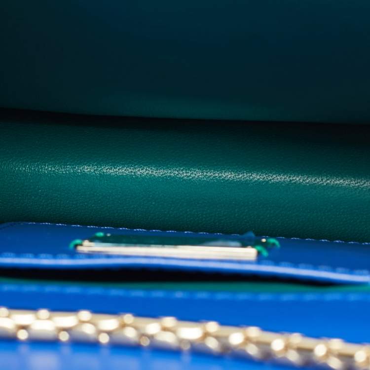 Pre Owned Bvlgari Serpenti Forever Small Stingray and Leather Crossbody Bag