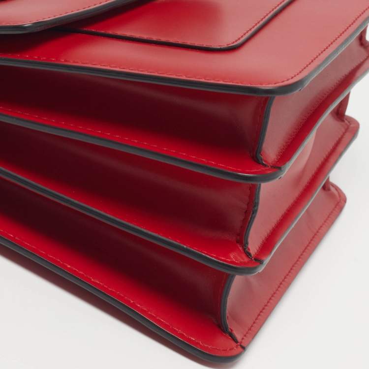 مملوكة مسبقًا Bvlgari Serpenti Forever Small Red Leather Top Handle Bag