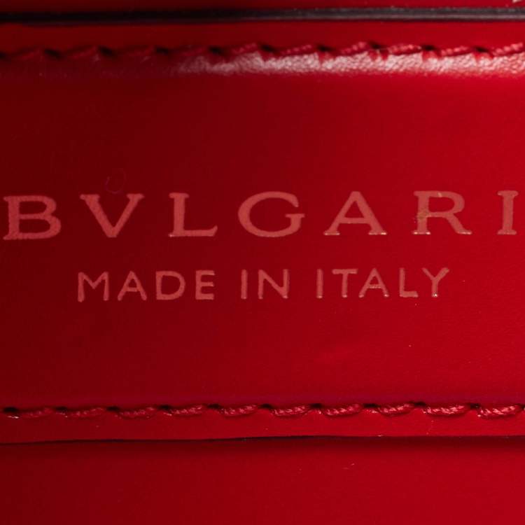 مملوكة مسبقًا Bvlgari Serpenti Forever Small Red Leather Top Handle Bag