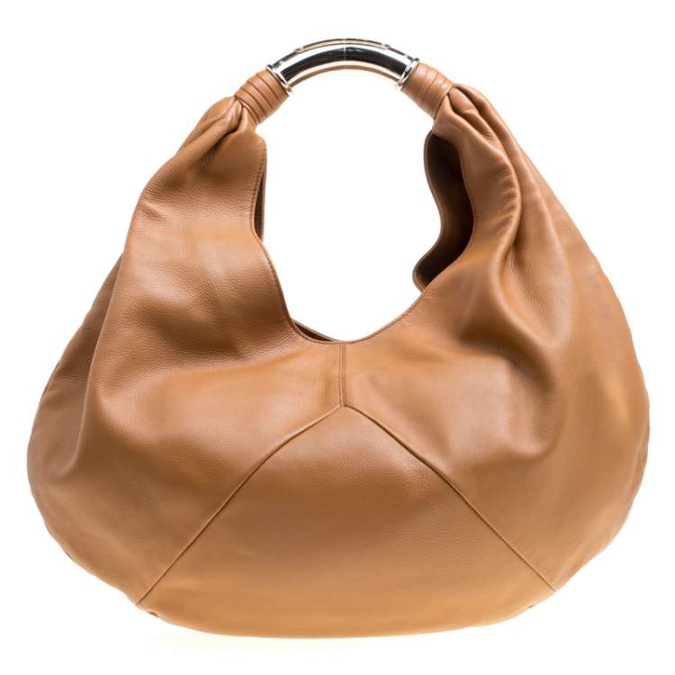 مملوكة مسبقًا Bvlgari Brown Leather Hobo