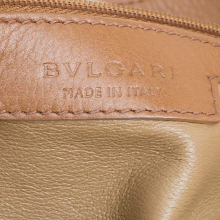 مملوكة مسبقًا Bvlgari Brown Leather Hobo