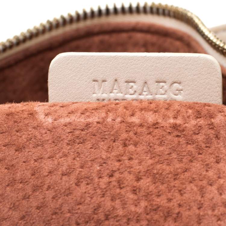 Pre Owned Bvlgari Cream/Tan Leather Twistino Tina Satchel 
