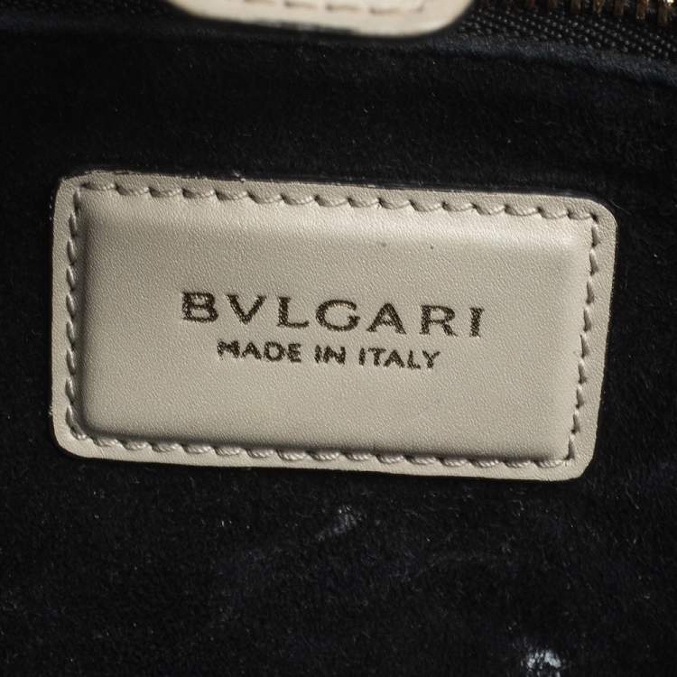 Pre Owned Bvlgari Tricolor Leather Serpenti Scaglie Tote
