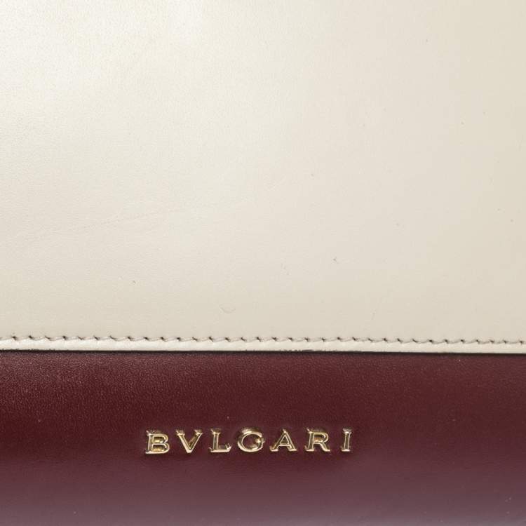 Pre Owned Bvlgari Tricolor Leather Serpenti Scaglie Tote