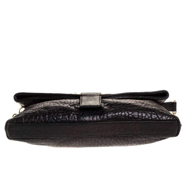Pre Owned Bvlgari Black Leather Small Leoni Shoulder Bag