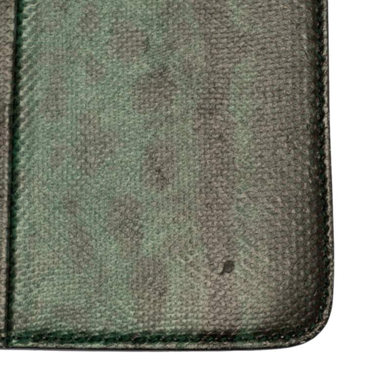 Pre Owned Bvlgari Green Karung Medium Serpenti Forever Shoulder Bag