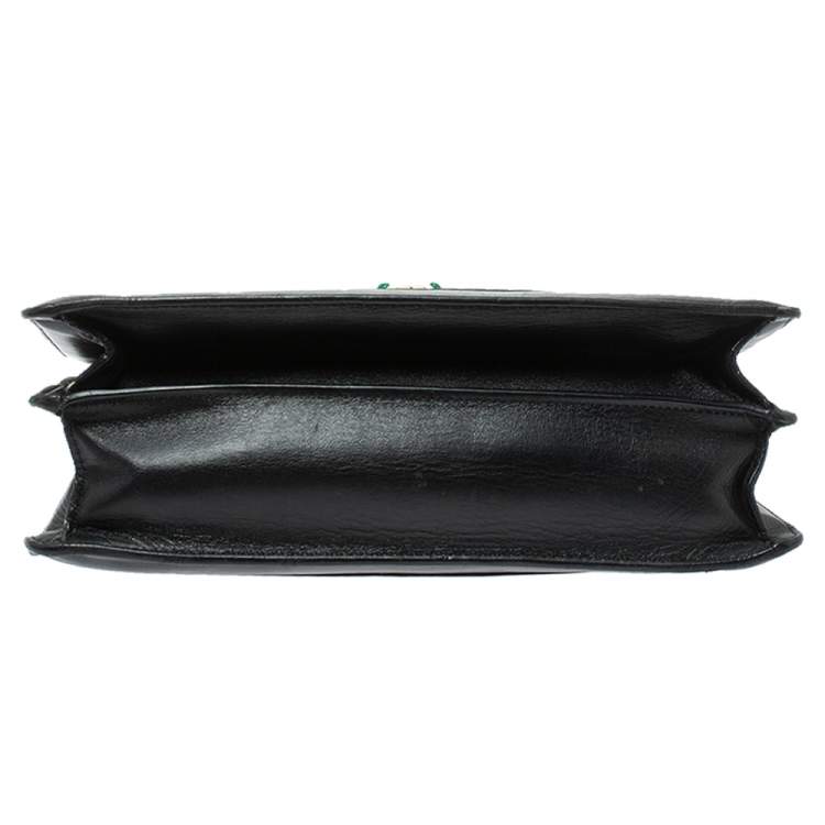 Pre Owned Bvlgari Black Leather Large Serpenti Forever Shoulder Bag