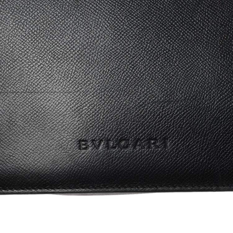 Pre Owned Bvlgari Black Leather Accordion Shoulder Bag