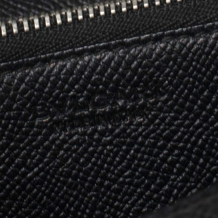 Pre Owned Bvlgari Black Leather Continental Wallet