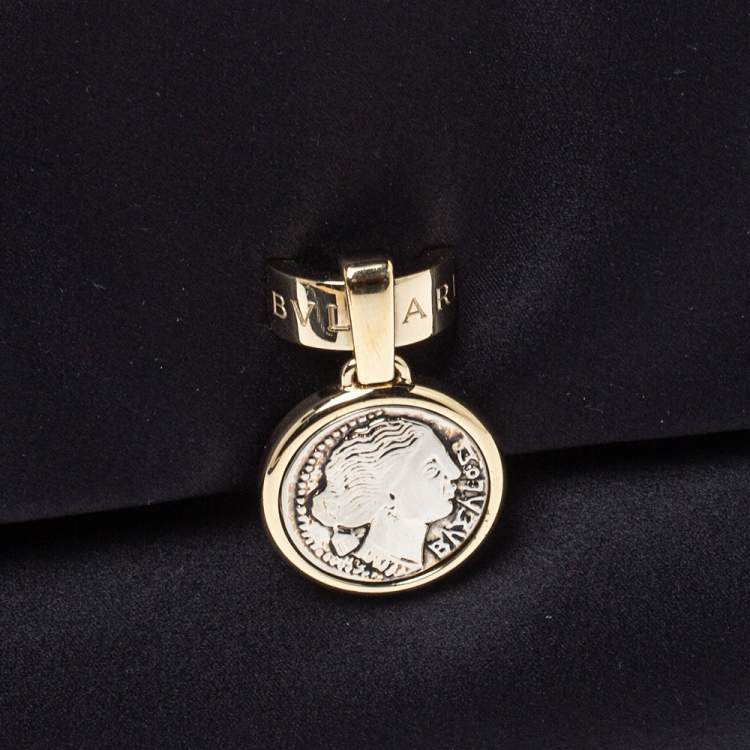 Pre Owned Bvlgari Black Satin Monete Clutch
