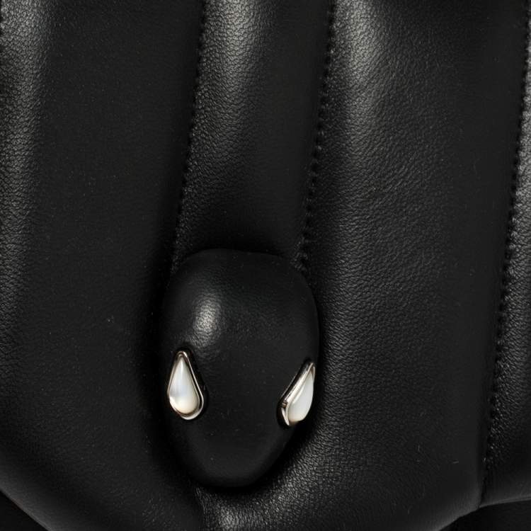 Pre Owned Bvlgari Black Leather Ambush Belt Bag