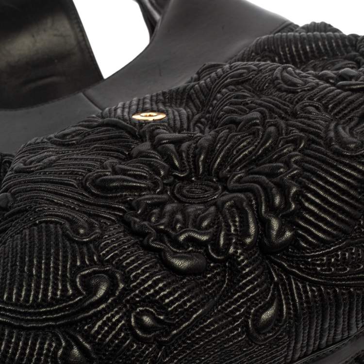 Pre Owned Bvlgari Black Leather Chandra Hobo