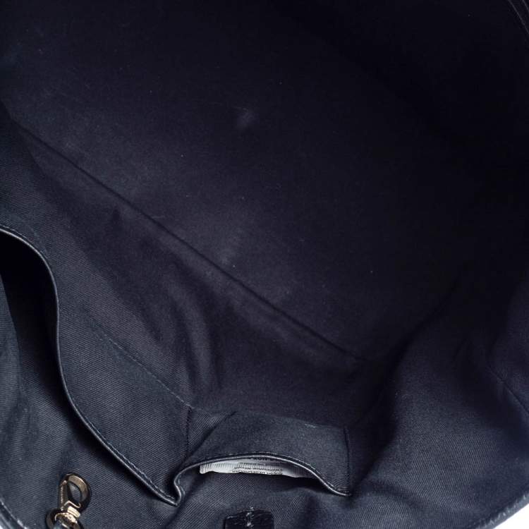 Pre Owned Bvlgari Black Soft Leather Sotirio Tote