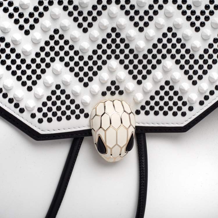 Pre Owned Bvlgari White Leather Serpent X Nicholas Kirkwood Backpack 
