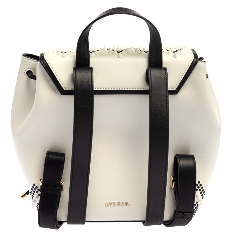 Pre Owned Bvlgari White Leather Serpent X Nicholas Kirkwood Backpack 