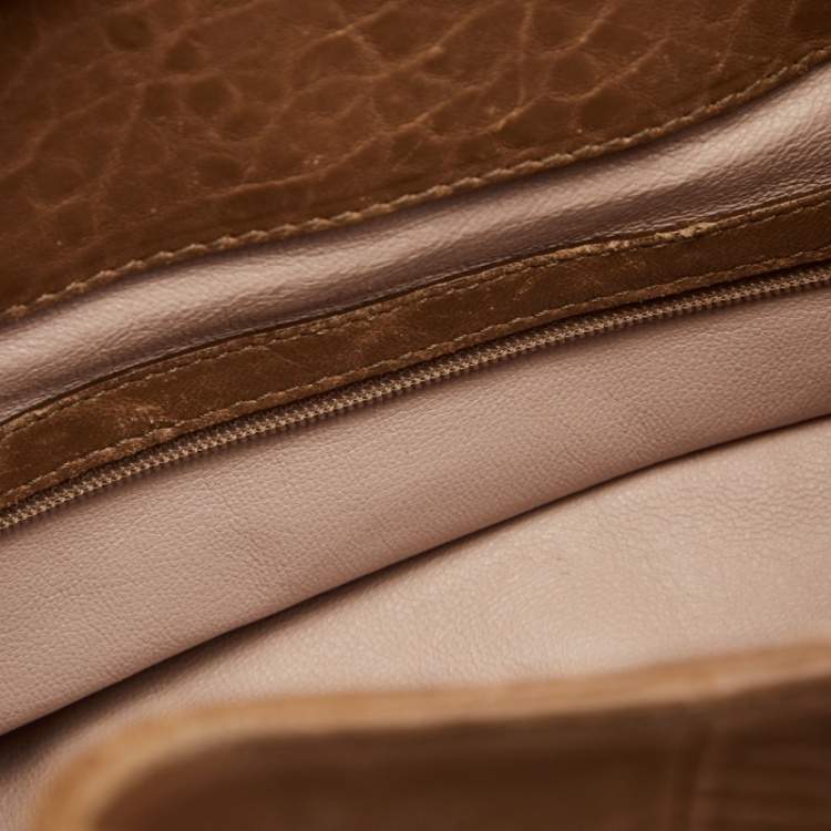 Pre Owned Bvlgari Tan Leather Chandra Hobo