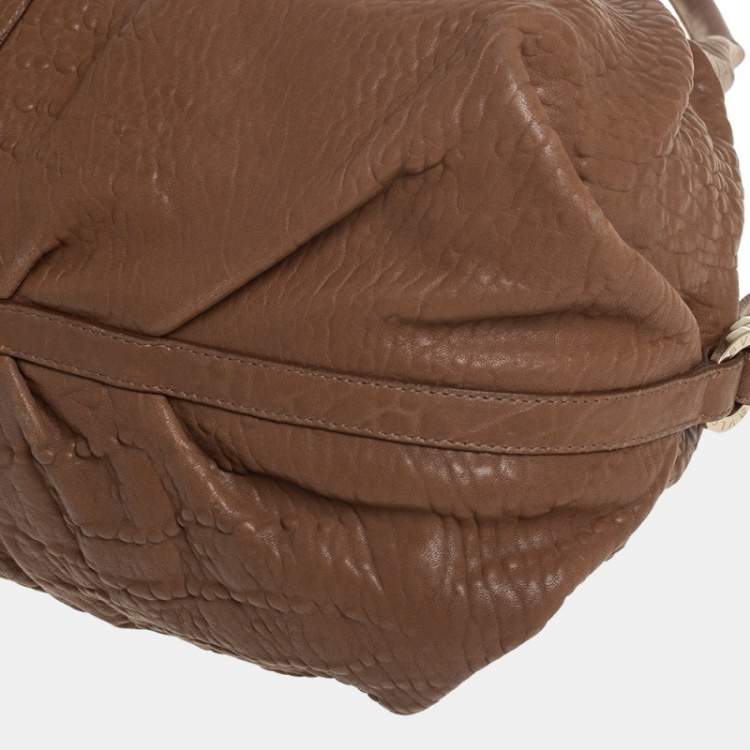 Pre Owned Bvlgari Tan Leather Chandra Hobo
