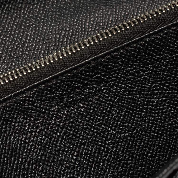 Pre Owned Bvlgari Black Leather Bvlgari Bvlgari Continental Wallet