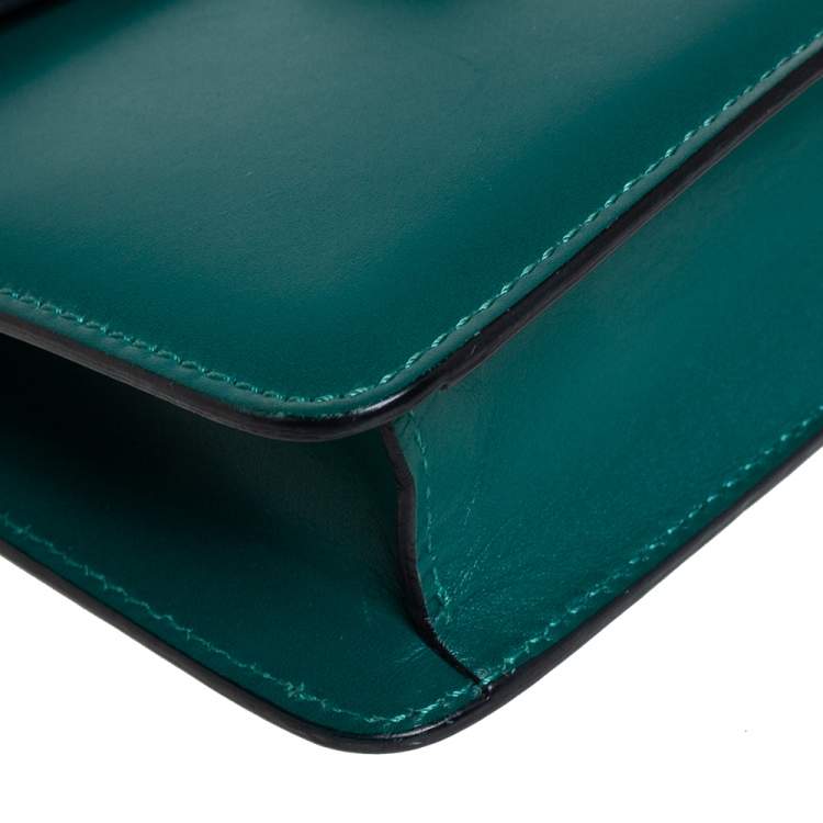 Pre Owned Bvlgari Green Stingray and Leather Serpenti Forever Shoulder Bag