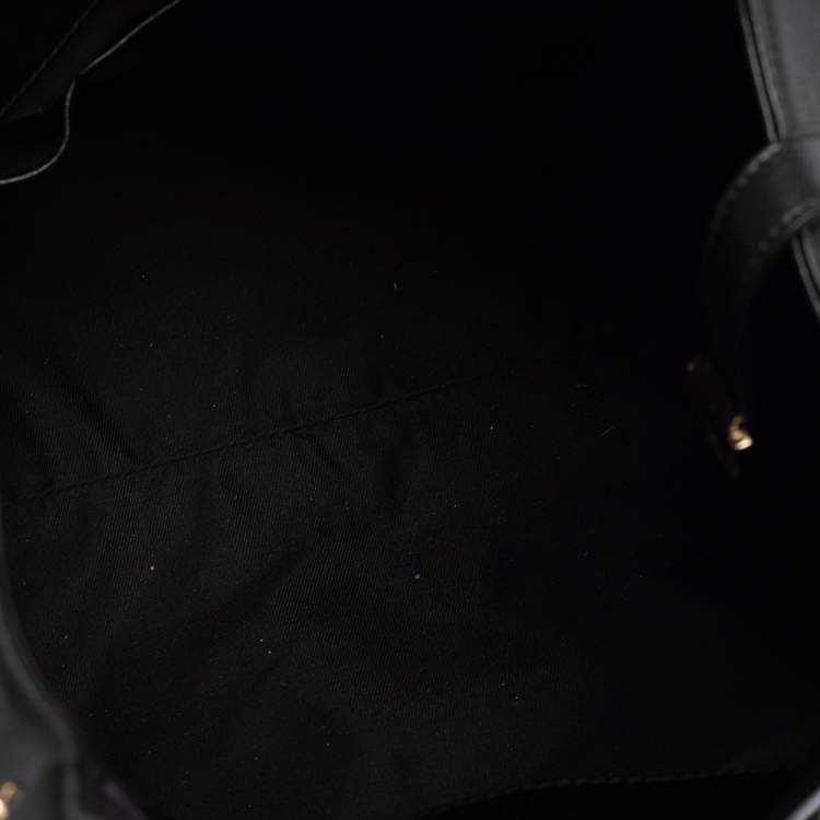 Pre Owned Bvlgari Black Leather Chandra Hobo
