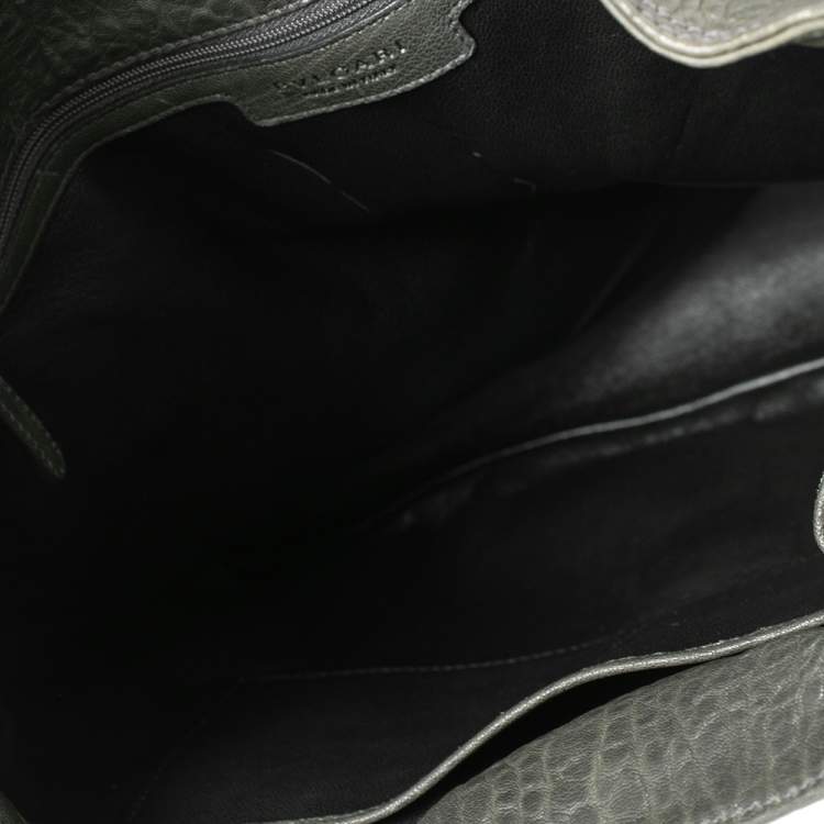 مملوكة مسبقًا Bvlgari Dark Green Leather Leoni Shoulder Bag