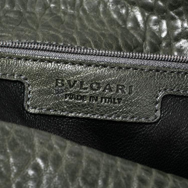 مملوكة مسبقًا Bvlgari Dark Green Leather Leoni Shoulder Bag